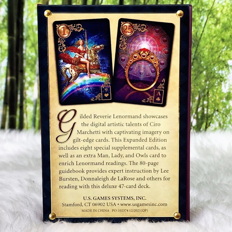 Gilded Reverie Lenormand Oracle Cards Gypsy Moon