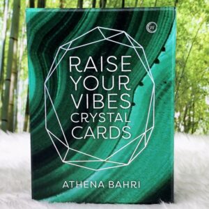 Raise Your Vibes Crystal Cards by Athena Bahri - Front Cover