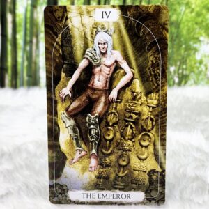 Spiritual Tarot Cards and Guidebook by Tarika Di Maggio - The Emperor