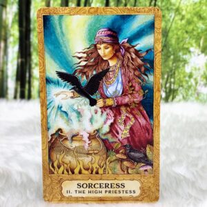 The Chrysalis Tarot Cards and Guidebook by Toney Brooks - Sorceress - The High Priestess