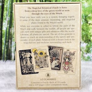 The Magickal Botanical Oracle Cards by Maxine Miller - Back Cover