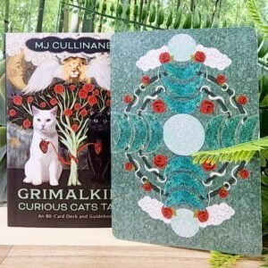 Grimalkin's Curious Cats Tarot Cards by MJ Cullinane - Guidebook and back of cards