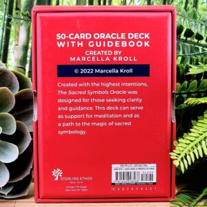 Sacred Symbols for Divination and Meditation Oracle by Marcella Kroll - Back Cover