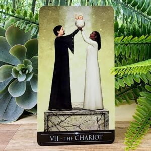 Silver Witchcraft Tarot Cards by Barbara Moore - The Chariot