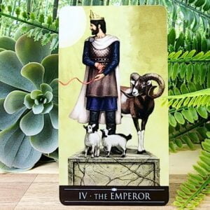 Silver Witchcraft Tarot Cards by Barbara Moore - The Emperor