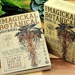 The Magickal Botanical Journal by Maxine Miller and Christopher Penczak - Front Cover with Oracle cards