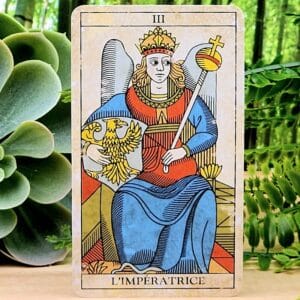 Marseille Vintage Tarot Cards by Anna Maria Morsucci and Mattia Ottolini - L'Imperatrice