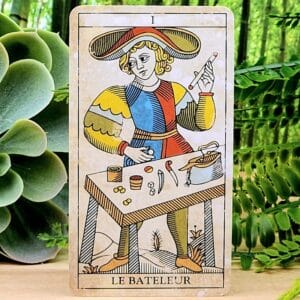 Marseille Vintage Tarot Cards by Anna Maria Morsucci and Mattia Ottolini - Le Bateleur