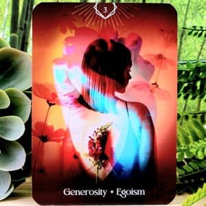 Shadow and Light Oracle Cards by Selena Moon - Generosity - Egoism