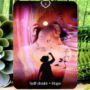 Shadow and Light Oracle Cards by Selena Moon - Self Doubt - Hope