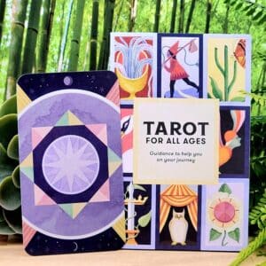 Tarot for all Ages Tarot Cards by Elizabeth Haidle - Guidebook and back of cards