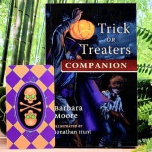 Trick or Treat Tarot Cards by Barbara Moore - Guidebook and back of cards