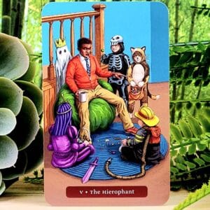 Trick or Treat Tarot Cards by Barbara Moore - The Hierophant