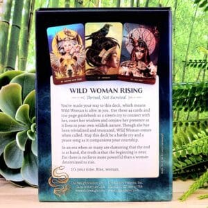 Wild Woman Oracle Cards by Angi Sullins - Back Cover