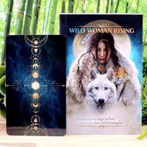 Wild Woman Oracle Cards by Angi Sullins - Guidebook and back of cards