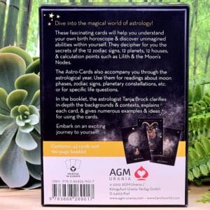 Astro-Cards Oracle Deck by Tanja Brock - Back of Box