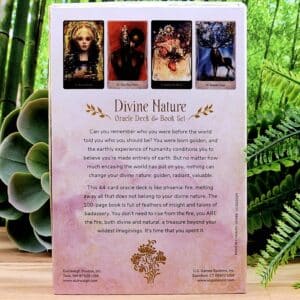 Divine Nature Oracle Deck by Angi Sullins - Back Cover