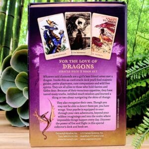 For the Love of Dragons Oracle Deck by Angi Sullins - Back Cover