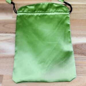 Magickal Botanical Satin Tarot Bag - Back of bag