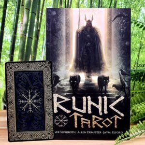 Runic Tarot Cards and Guidebook by Jack Sephiroth - Guidebook and Back of Cards