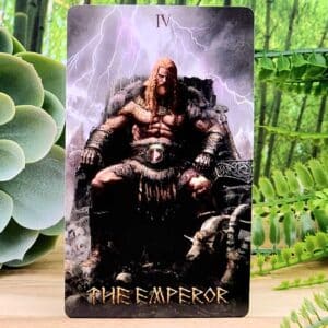 Runic Tarot Cards and Guidebook by Jack Sephiroth - The Emperor