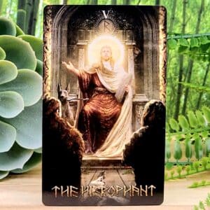 Runic Tarot Cards and Guidebook by Jack Sephiroth - The Hierophant