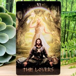 Runic Tarot Cards and Guidebook by Jack Sephiroth - The Lovers