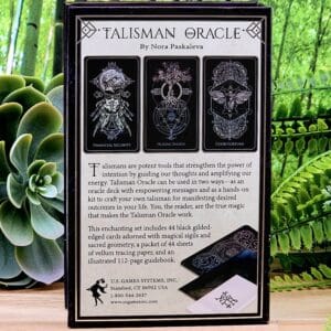 Talisman Oracle Cards and Guidebook by Nora Paskaleva - Back Cover