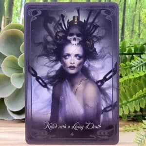 The Queen Mab Oracle Cards by Tess Whitehurst - Killed With a Living Death