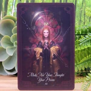 The Queen Mab Oracle Cards by Tess Whitehurst - Make Not Your Thoughts Your Prisons