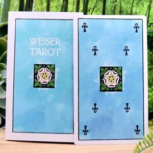 The Weiser Tarot Cards by Arthur Edward Waite and Pamela Colman Smith - Guidebook and back of cards