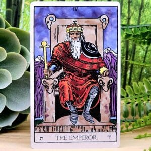 The Weiser Tarot Cards by Arthur Edward Waite and Pamela Colman Smith - The Emperor