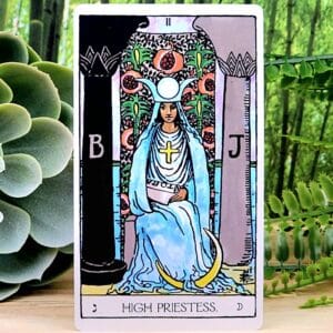 The Weiser Tarot Cards by Arthur Edward Waite and Pamela Colman Smith - The High Priestess