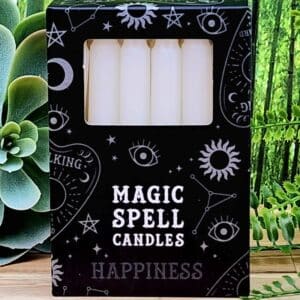 Magical Coloured Spell Candles - White