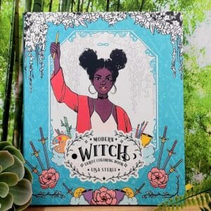 Modern Witch Tarot Colouring Book by Lisa Sterle - Front Cover