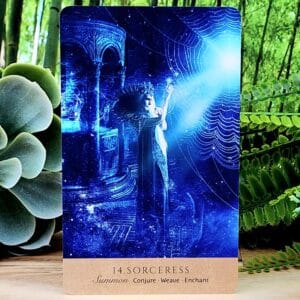 The Sorceress Oracle Card