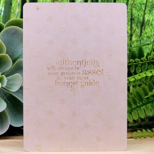 Reflection Mindful Ritual Cards by Prism and Fleur - Authenticity will always be your greatest asset