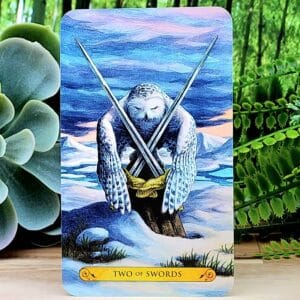 Tarot of the Owls by Pamela Chen - Two of Swords