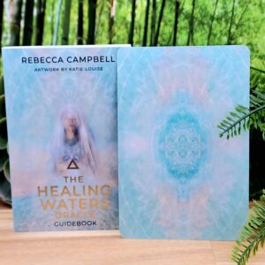 The Healing Waters Oracle Cards by Rebecca Campbell - Guidebook and back of cards