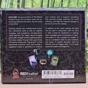 The Witch's Oracle Cards 2nd Edition by Marla Brooks - Back Cover