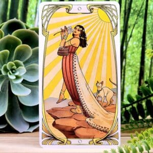 Egyptian Art Nouveau Tarot Cards by Giulia Massaglia - The Fool