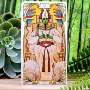 Egyptian Art Nouveau Tarot Cards by Giulia Massaglia - The Hierophant