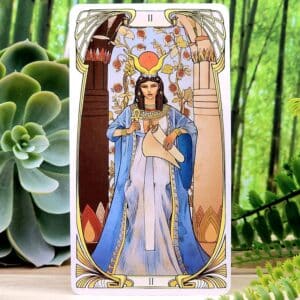 Egyptian Art Nouveau Tarot Cards by Giulia Massaglia - The High Priestess