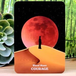 Moonology Messages Oracle Cards by Yasmin Boland - Blood Moon - Courage