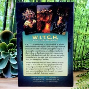 W.I.T.C.H Oracle Cards and Guidebook by Angi Sullins - Back Cover