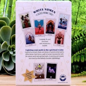 White Numen Tarot Cards by AlbaBG - Back Cover