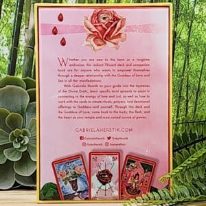 Goddess Of Love Tarot Cards by Gabriela Herstik - Back Cover