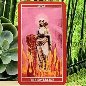 Goddess Of Love Tarot Cards by Gabriela Herstik - The Sovereign