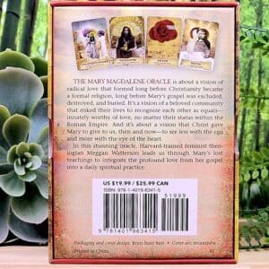 The Mary Magdalene Oracle Cards by Meggan Watterson - Back Cover