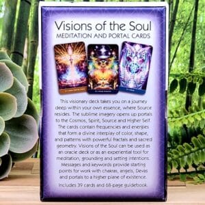 Visions of the Soul Meditation and Portal Cards by Kim Dreyer - Back Cover